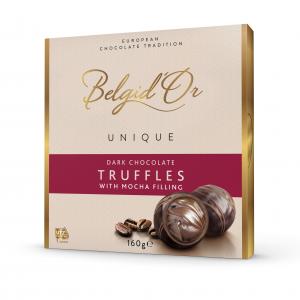 Dark chocolate Tuffles with mocha filling 